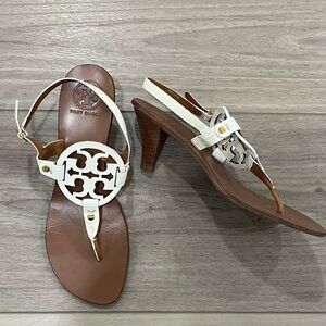 Tory Burch Holly Kitten Heel Sandals Size 9